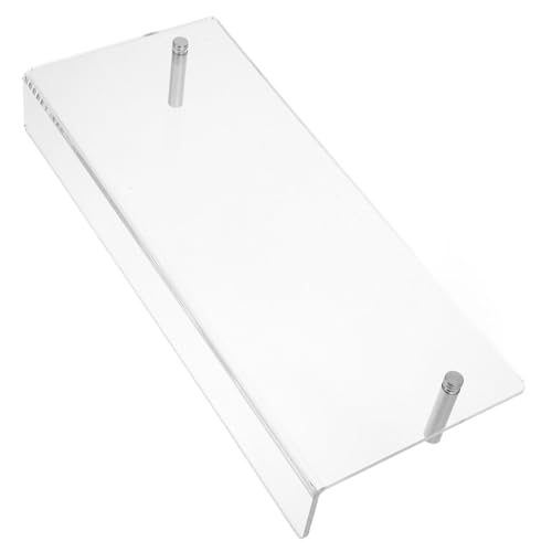 SEWACC Transparentes Acryl-wandbuchregal Schwebender Bücherhalter Zeitschriftenständer Kartenregal Durchsichtige Bücherregale Für Zuhause Und Unterricht Lagerregal Ausstellungsbücherregal von SEWACC