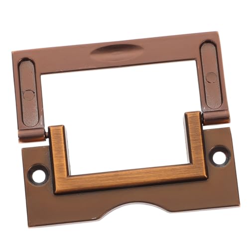 SEWACC Versteckter Möbelgriff aus Robustem Zinklegierung Goldfarbene Tür und Schubladengriffe Passend für Kleiderschrank Eleganter Oberflächenmontierter Griff für Schrank und Kommode von SEWACC