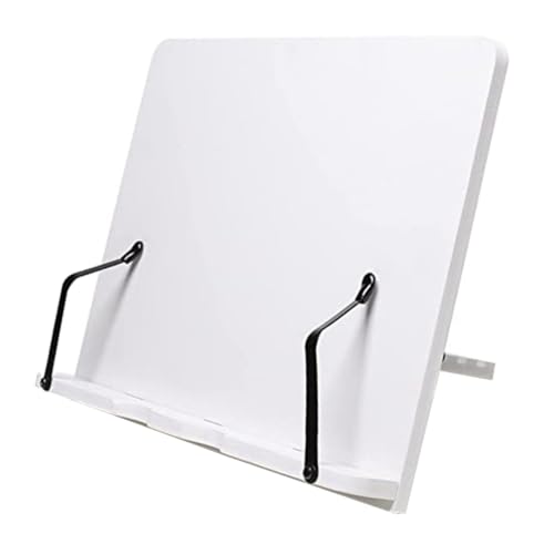SEWACC Verstellbarer Buchständer Holz Leseständer für Kochbücher und Lehrbücher Stabiler Kompakter Bücherhalter für Freihändiges Lesen für Büro und Küche Platzsparend von SEWACC