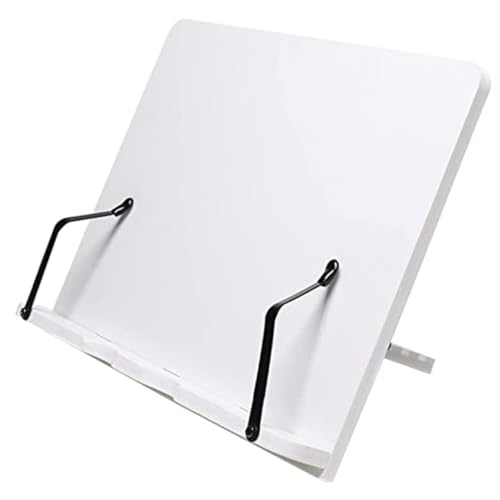 SEWACC Verstellbarer Holz Buchständer Leseständer für Kochbücher und Noten Langlebiger Desktop Bücherhalter aus Premium Holz zum Lesen und Präsentieren Mittlere von SEWACC
