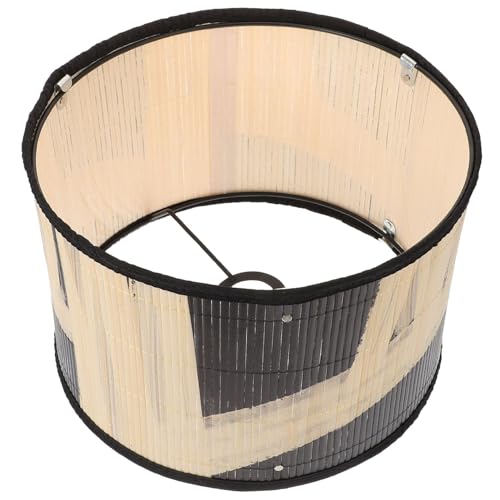 SEWACC Vintage Bamboo Lampenschirm Deckenlampe Dekorativer Lampenschirm für Hängelampe Sanfte Oberfläche Stabiles Design Geeignet für Hotel Bauernhaus und Gemütliche Wohnbereiche von SEWACC