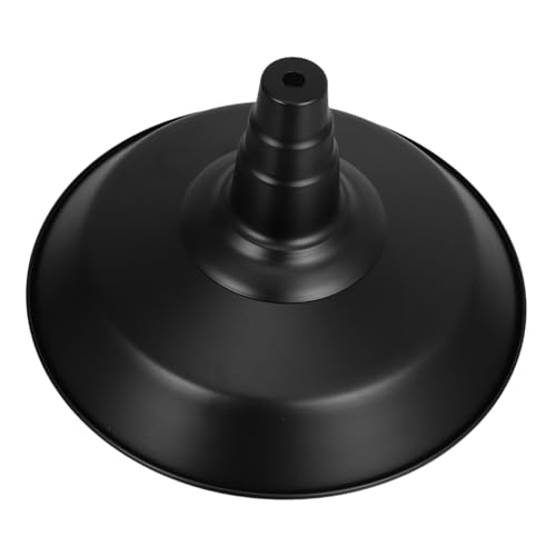 SEWACC Vintage Industrial Lampenschirm Schwarz Metall Deckenleuchte Diy Lampenabdeckung für Esszimmer Restaurant Kratzfeste Oberfläche Gleichmäßige Lichtstreuung Retro Stil von SEWACC