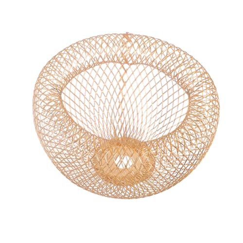 SEWACC Vintage Lampenschirm aus Hochwertigem Eisen Hohl Gestalteter Lampenschirm für Deckenleuchten und Hängelampen Goldfarbener Eisenkunst im Retro Stil Dekorative Beleuchtung für von SEWACC