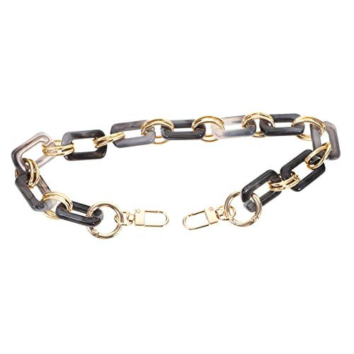 SEWACC Vintage Resin Handtaschenkette Großer Schultertaschenriemen mit Schnallen Robust und Stilvoll Ersatz und DIY Tasche Zubehör Purse Chain für Hand und Umhängetaschen SEWACC Vintage Resin Handtaschenkette Großer Schultertaschenriemen mit Schnallen Robust und Stilvoll Ersatz und DIY Tasche Zubehör Purse Chain für Hand und Umhängetaschen von SEWACC