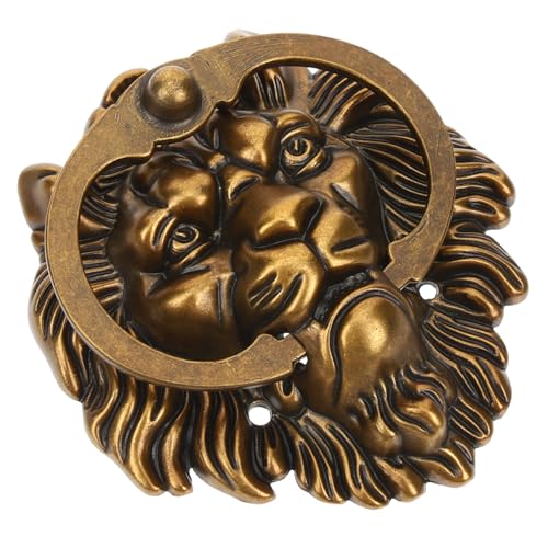 SEWACC Vintage Schrankgriff aus Zinklegierung Löwenkopf Design Retro Möbelgriff für Kommode Schublade Kleiderschrank Holz Türen Einfach zu Montieren Rostfrei SEWACC Vintage Schrankgriff aus Zinklegierung Löwenkopf Design Retro Möbelgriff für Kommode Schublade Kleiderschrank Holz Türen Einfach zu Montieren Rostfrei von SEWACC