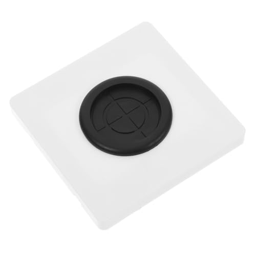 SEWACC Wandblende mit Rundloch und Schutzring Robuste PC Steckdosenabdeckung und Blindplatte für Kabeldurchführung Vielseitig Einsetzbar für Haushalt Büro Hotel von SEWACC