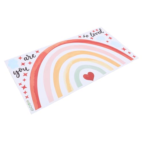 SEWACC Wandtattoo Regenbogen PVC Wandsticker Kinderzimmer Mädchenzimmer Deko Selbstklebend Langlebig Traumhafte Wanddeko für Wohnzimmer Spielzimmer Klassenzimmer von SEWACC