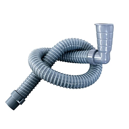 SEWACC Waschmaschine Ablaufschlauch Verdickter Entwässerungsschlauch mit Bogenverbinder Universeller Abfluss für Waschmaschinen Einfache Installation Flexibles Design von SEWACC