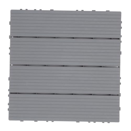 SEWACC Wasserdichte Rutschfeste Outdoor Terrassenfliesen Robustem Kunststoff Interlockende Holzoptik Bodenbeläge für Garten Balkon Poolbereich Vielseitig Einsetzbar Einfache Diy Anpassung von SEWACC
