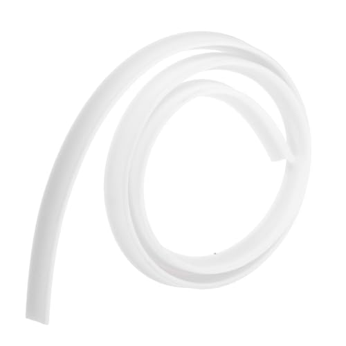 SEWACC Wasserdichte Silikon wassersperre Selbstklebende Dichtungsleiste Wasserblockierende Schwallschutzleiste für Dusche Bad und Küche Einfache Montage Langlebiger Badewasserstopper von SEWACC