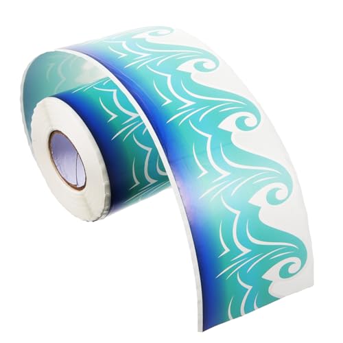 SEWACC Wasserfeste Selbstklebende Border Sticker für Pinnwand Langlebige Bulletin Board Dekoration Farbenfrohe Blackbord Randfolie für Klassenzimmer und Party von SEWACC