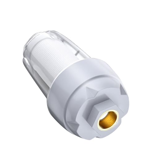 SEWACC Wasserfilter Vorfilter Transparent Langlebig Heizungs Rohrleitungsfilter für Haushalt Einfache Installation Wasserreinigung Leitungswasserfiltersystem von SEWACC