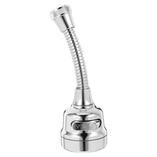 SEWACC Wasserhahn Verlängerung Aufsatz Stufiger Wasserfluss Drehbarer Küchenarmatur Aerator Flexibler Schlauch Verlängerung für Spüle Einfach zu Reinigen und Installieren Silber SEWACC Wasserhahn Verlängerung Aufsatz Stufiger Wasserfluss Drehbarer Küchenarmatur Aerator Flexibler Schlauch Verlängerung für Spüle Einfach zu Reinigen und Installieren Silber von SEWACC