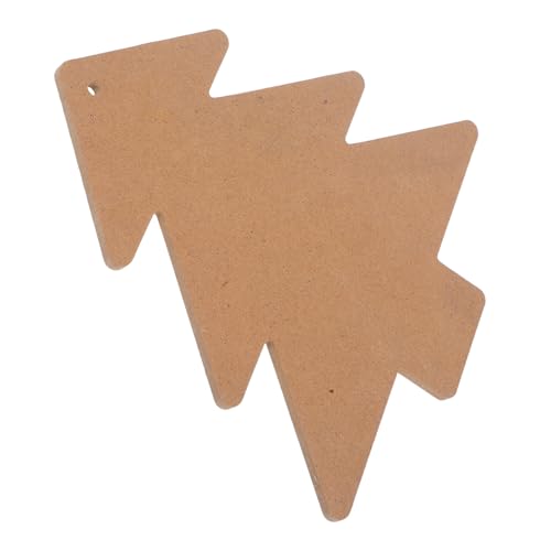 SEWACC Weihnachtsbaum-holzunterlage DIY Mosaik Tablett Stabil für Bastelarbeiten Natürliche Holzplatte als Blanke Unterlage für Getränkeuntersetzer Khaki von SEWACC