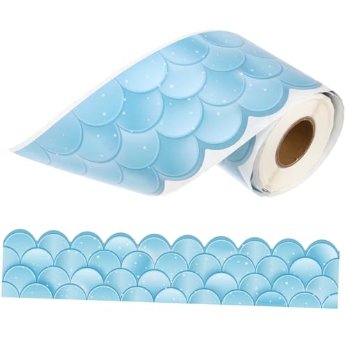 SEWACC Wellenförmiger Pinnwand Rahmen Aufkleber Blaue Board Border Dekoration für Klassenzimmer und Schwarze Tafel Selbstklebend Sicher und Vielseitig Einsetzbar SEWACC Wellenförmiger Pinnwand Rahmen Aufkleber Blaue Board Border Dekoration für Klassenzimmer und Schwarze Tafel Selbstklebend Sicher und Vielseitig Einsetzbar von SEWACC