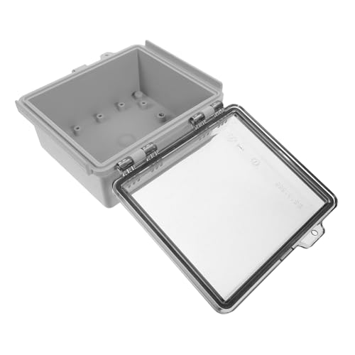SEWACC Wetterfeste Abs Anschlussdose mit Transparentem Deckel Schmutzabweisend und Verstärkt Schützt Outdoor Steckdosen und Kabelverbindungen für Gartenbeleuchtung und Elektrogeräte von SEWACC