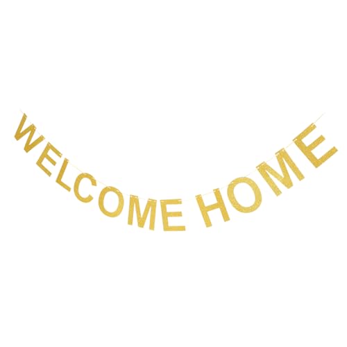 SEWACC Willkommen Zuhause Banner Hängend Partydekoration mit Buchstaben für Back To Home Shower Einfache Montage Vielseitig als Wanddeko für Festliche Atmosphäre SEWACC Willkommen Zuhause Banner Hängend Partydekoration mit Buchstaben für Back To Home Shower Einfache Montage Vielseitig als Wanddeko für Festliche Atmosphäre von SEWACC