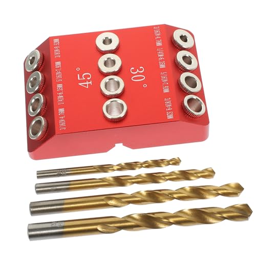 SEWACC Winkel bohrhilfe mit Bohrer Robuste Holz bohrschablone für Präzise Schräge und Gerade Vielseitige Bohrführung für und Treppenbau Langlebiges SEWACC Winkel bohrhilfe mit Bohrer Robuste Holz bohrschablone für Präzise Schräge und Gerade Vielseitige Bohrführung für und Treppenbau Langlebiges von SEWACC