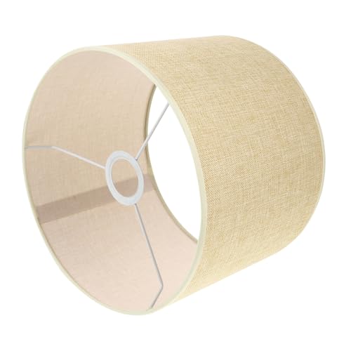 SEWACC Zylindrischer Lampenschirm aus Leinwandstoff Weiches Licht Einfache Dekorative Leinen abdeckung Langlebig für Schlafzimmer Tischlampen SEWACC Zylindrischer Lampenschirm aus Leinwandstoff Weiches Licht Einfache Dekorative Leinen abdeckung Langlebig für Schlafzimmer Tischlampen von SEWACC