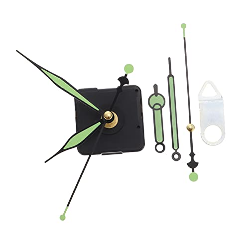 SEWOART 1 Satz DIY Lautloses Uhrwerk mit Nachtleuchtenden Zeigern Hochwertige Uhrmechanik für Wanduhr Reparatur und Bastelprojekte Zeiger Sets und Uhrwerk ohne Batterie von SEWOART