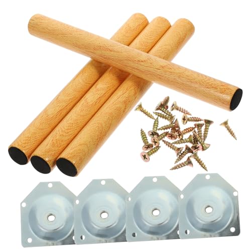 SEWOART 1 Satz Holz Tischbeine Praktische Möbelbeine für Schreibtisch Schrank und Couchtisch Höhe Stabil und Langlebig zur Erhöhung von Möbeln Zufällige Farbe Zufällige Farbe von SEWOART
