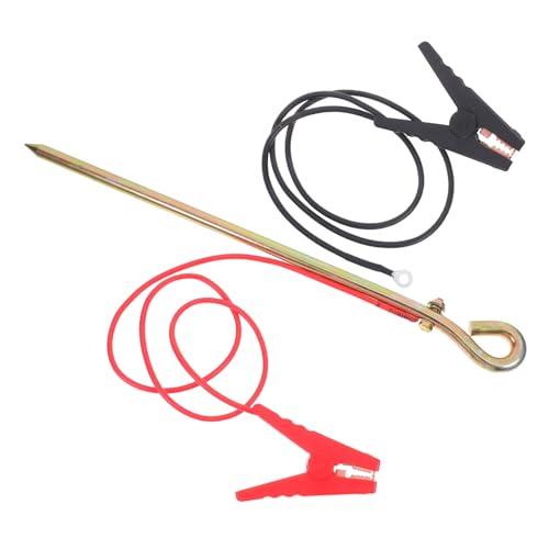 SEWOART 1 Satz Tragbarer Erdungsstab mit Krokodilklemmen Erdungsstab Clips Robustem Metall für Generatoren Elektrozäune und Outdoor Aktivitäten SEWOART 1 Satz Tragbarer Erdungsstab mit Krokodilklemmen Erdungsstab Clips Robustem Metall für Generatoren Elektrozäune und Outdoor Aktivitäten von SEWOART