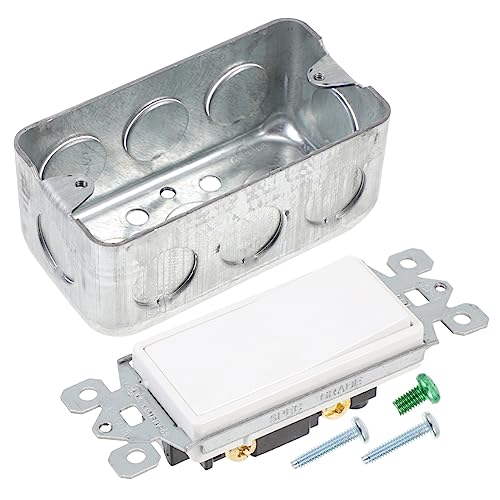 SEWOART Wippschalter 3-wege-licht Dimmer Wandschalter Anschlussdose Für Lichtkasten Filigran Und Langlebig SEWOART Wippschalter 3-wege-licht Dimmer Wandschalter Anschlussdose Für Lichtkasten Filigran Und Langlebig von SEWOART