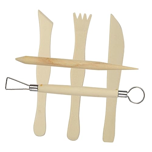 SEWOART 1 Satz ton Werkzeug Set Mehrzweck-Tonwerkzeug Ton-Skulptur-Formwerkzeug Ton-Skulptur-Modellierwerkzeug Bausatz Anfänger Rollen Keramik -Trimmwerkzeuge Töpferwarenwerkzeuge Metall von SEWOART