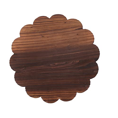 SEWOART Blumentopfhalter Mit Bremsrädern Topftablett Aus Holz Auf Rädern Für Gartenzimmer Balkondekoration von SEWOART