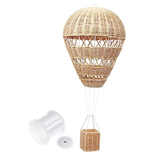 SEWOART 1 Stück Gewebter Rattan-heißluftballon Kinderzimmer Wanddeko Babyzimmer Ornament Foto-Requisite Langlebige Dekoration SEWOART 1 Stück Gewebter Rattan-heißluftballon Kinderzimmer Wanddeko Babyzimmer Ornament Foto-Requisite Langlebige Dekoration von SEWOART