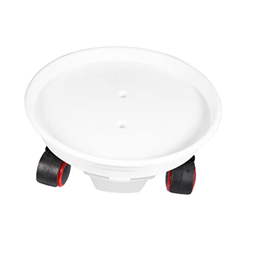 SEWOART 1 Stück Wheel Flowerpot Holder Tray Beweglicher Untersetzer für Böden Runder Pflanzteller für Garten von SEWOART