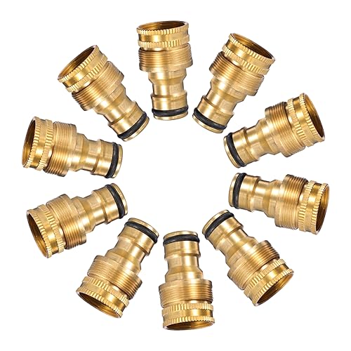 SEWOART 10 Stück Faucet Connector Teilig Wasserhahn Adapter Kupfer Geeignet für Waschbecken Langlebige und Einfach zu Installierende Wasseranschlüsse für Aquarien und Gartenpumpen von SEWOART