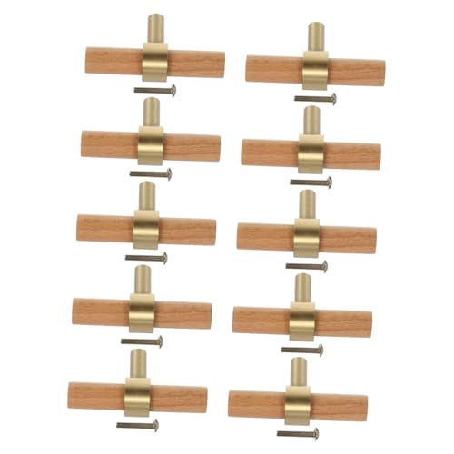 SEWOART 10 Stück Holz und Metall Schrankgriffe Einloch Möbelgriffe für Kleiderschränke und Weinschränke Robuste Langlebige Designzüge für Natürliche Wohnraumgestaltung SEWOART 10 Stück Holz und Metall Schrankgriffe Einloch Möbelgriffe für Kleiderschränke und Weinschränke Robuste Langlebige Designzüge für Natürliche Wohnraumgestaltung von SEWOART