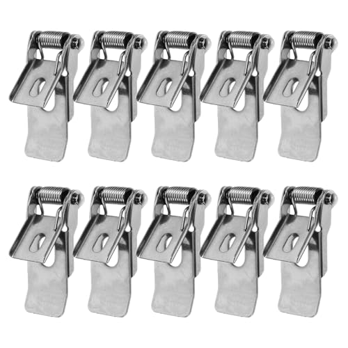 SEWOART 10 Stück Pack Federklammern für Deckenleuchten Halteclips für Einbauleuchten Stabil und Installieren Geeignet für LED Panel Spotlights und Röhrenleuchten SEWOART 10 Stück Pack Federklammern für Deckenleuchten Halteclips für Einbauleuchten Stabil und Installieren Geeignet für LED Panel Spotlights und Röhrenleuchten von SEWOART