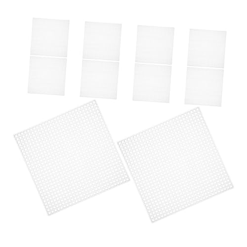 SEWOART 10 Stück Plastikgitter Kreuzstich Canvas Kunststoff Mesh Segeltuch für Langlebige Stickerei Häkeln DIY Bastelprojekte mit Klarem SEWOART 10 Stück Plastikgitter Kreuzstich Canvas Kunststoff Mesh Segeltuch für Langlebige Stickerei Häkeln DIY Bastelprojekte mit Klarem von SEWOART