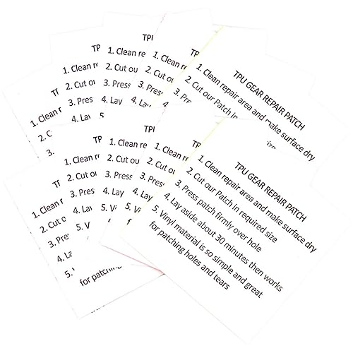SEWOART 10 Stück TPU Reparaturpatch Selbstklebende wasserdichte Flicken für Zelt Luftmatratze Regenjacke Reparaturset für Vielseitig Einsetzbar Anzuwenden SEWOART 10 Stück TPU Reparaturpatch Selbstklebende wasserdichte Flicken für Zelt Luftmatratze Regenjacke Reparaturset für Vielseitig Einsetzbar Anzuwenden von SEWOART