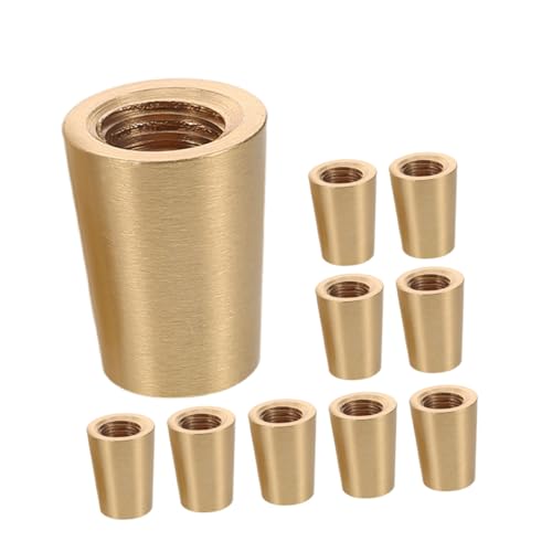 SEWOART 10 Stück Teiliges Messing- Konische Untersetzer-füße Schützende Möbel Schneidebrettstützen Vielseitige Tragegestell-füße für Schmuckkästen Holztabletts DIY-möbel Kratzfest von SEWOART