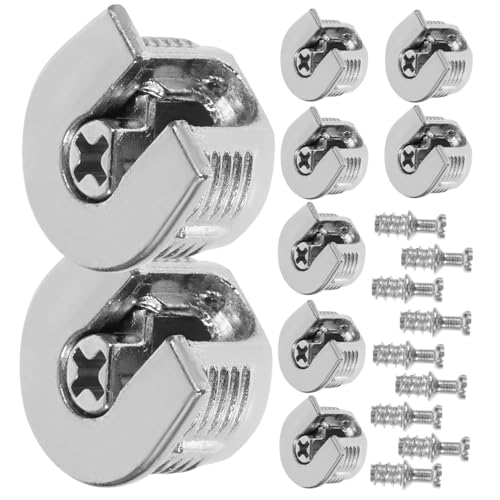 SEWOART 10 Stück Teiliges Möbelverbinder Verstärkte Verbindungselemente aus Zinklegierung Cam Locks Möbelverbinder für Küchen Kleiderschränke Inklusive Schrauben Einfache Montage und SEWOART 10 Stück Teiliges Möbelverbinder Verstärkte Verbindungselemente aus Zinklegierung Cam Locks Möbelverbinder für Küchen Kleiderschränke Inklusive Schrauben Einfache Montage und von SEWOART