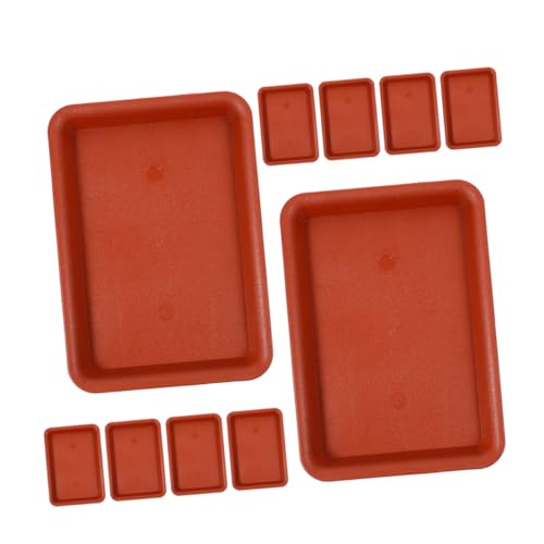 SEWOART 10 Stück Teiliges Rechteckige Pflanzuntersetzer aus Robustem Kunststoff wasserdichte Abtropfschalen für Blumentöpfe und Bonsai Langlebige Pflanzenschalen zur Wasseraufnahme und SEWOART 10 Stück Teiliges Rechteckige Pflanzuntersetzer aus Robustem Kunststoff wasserdichte Abtropfschalen für Blumentöpfe und Bonsai Langlebige Pflanzenschalen zur Wasseraufnahme und von SEWOART