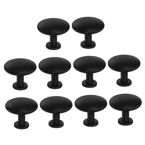 SEWOART 10 Stück Teiliges Schwarze Runde Möbelknöpfe Single Hole Cabinet Knobs Ergonomisch Komfortable Griffe für Schränke Kommoden Schubladen Küche Bad Wohnzimmer SEWOART 10 Stück Teiliges Schwarze Runde Möbelknöpfe Single Hole Cabinet Knobs Ergonomisch Komfortable Griffe für Schränke Kommoden Schubladen Küche Bad Wohnzimmer von SEWOART