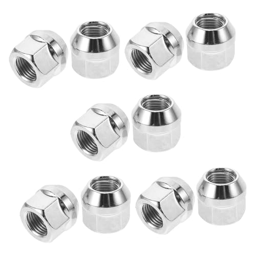 SEWOART 10 Stück Teiliges Set Verchromte Radmutter mit Kappen Design Einfache Installation für Aftermarket Räder Robuste Stahlkonstruktion Passend SEWOART 10 Stück Teiliges Set Verchromte Radmutter mit Kappen Design Einfache Installation für Aftermarket Räder Robuste Stahlkonstruktion Passend von SEWOART