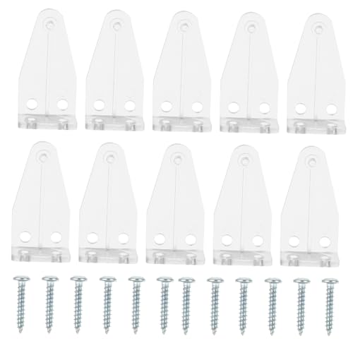 SEWOART 10 Stück Teiliges Transparente Kunststoff Halterungen für Jalousien Untere Schiene Bruchsichere Blinds Bottom Rail Holder Clips Installieren Passend für Verschiedene von SEWOART