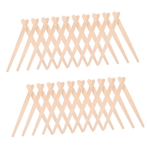 SEWOART 100 Paare Holz Essstäbchen Lernhilfe Brotclip Essstäbchentrainer Einweg Holz Food Tongs für Erwachsene Vielseitig zum Üben und Servieren von Gebäck und Speisen von SEWOART