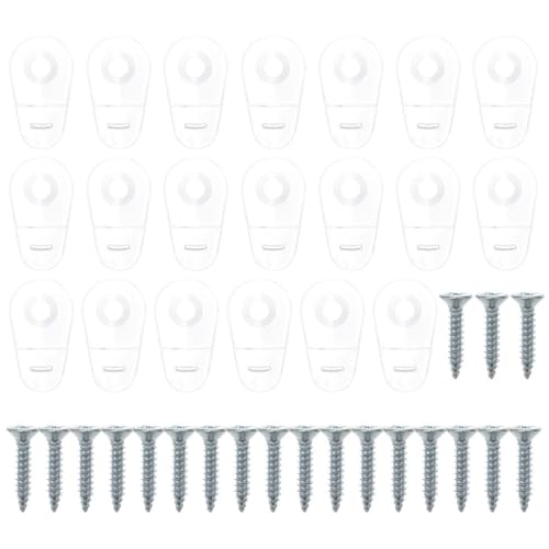 SEWOART 100 Stück Panel Halteclips für Spiegel Verstellbare Halterung für Glasplatten Schrauben für Schranktüren Badezimmer und Wohnräume SEWOART 100 Stück Panel Halteclips für Spiegel Verstellbare Halterung für Glasplatten Schrauben für Schranktüren Badezimmer und Wohnräume von SEWOART
