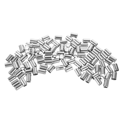 SEWOART 100 Stück Rohrhülsen Schlauchendarmaturen Hochdruck Hydraulik Schlauchpresshülsen für Schlauchpresswerkzeug Langlebig Robust Vielseitig Einsetzbar von SEWOART