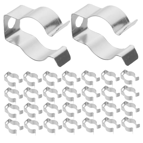 SEWOART 100 Stück Teiliges Leuchtstoffröhrenhalter aus Metall Stabile Clips für Sichere Befestigung von Leuchtstoffröhren Vielseitig für Wand Decke Arbeitsplätze und Displays Einfache von SEWOART