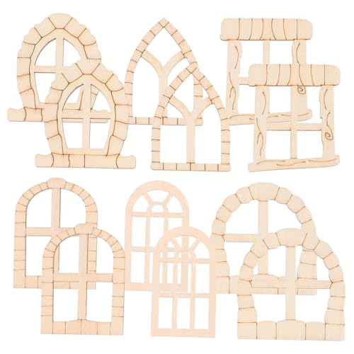 SEWOART 100 Stück Unbemalte Holztüren für Feenhäuser Miniature Garten Tür Dekorationen DIY Fenster für Romantische Gartenlandschaften und Kreative Bastelprojekte SEWOART 100 Stück Unbemalte Holztüren für Feenhäuser Miniature Garten Tür Dekorationen DIY Fenster für Romantische Gartenlandschaften und Kreative Bastelprojekte von SEWOART