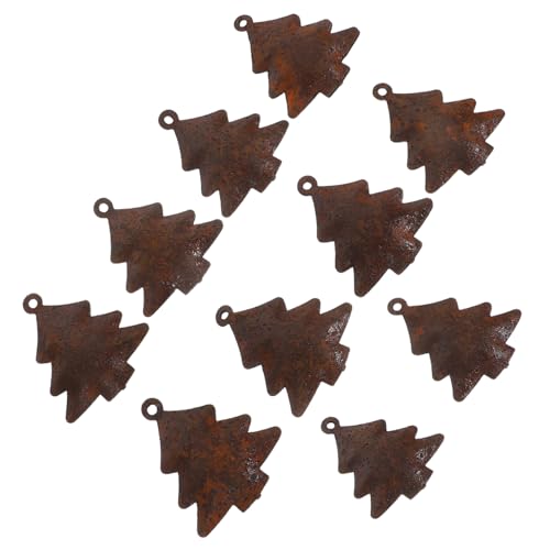 SEWOART 10stücke Vintage-glockenornamente Aus Metall Rustikale Weihnachtsglocken Als Dekoration Hängende Glocken Für Türen Und Kränze Handgefertigte Bastelglocken Mit Alternder Optik von SEWOART
