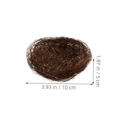SEWOART 12 Stück Teiliges Simulierte Vogel Nester Braun Dekorative Mini Vogelnest Ornamente für Garten Vogelkäfig Dekoration und Mikro Landschaftsdeko Naturgetreu Vielseitig Verwendbar von SEWOART