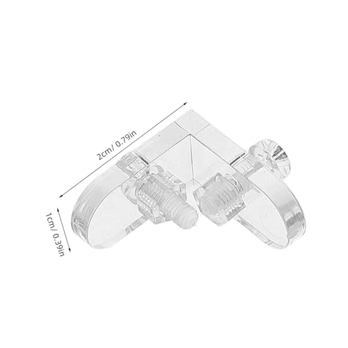 SEWOART 15 Stück Teiliges Transparentes Acryl Eckklammer Verstärkungshalterung für Displayboxen und Aufbewahrungsbehälter Schnelle Montage Langlebige Eckverbinder für DIY Acryl von SEWOART